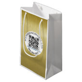 QR Code Realtor Mortgage Company Klein Cadeauzakje (Voorkant Gekanteld)