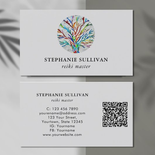 QR-code Reiki Master Visitekaartje