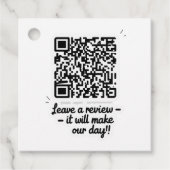 QR Code Review Gift Label (Voorkant)