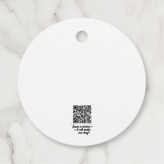 QR Code Review Gift Label (Achterkant)