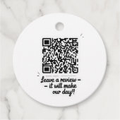 QR Code Review Gift Label (Voorkant)