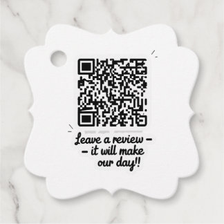QR Code Review Gift Label