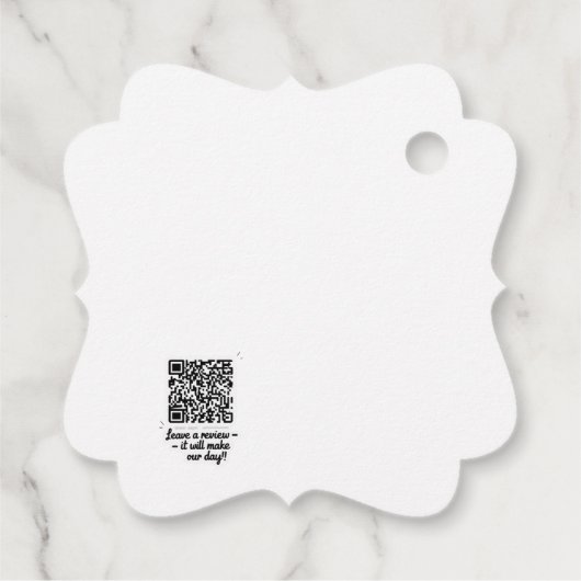 QR Code Review Gift Label (Achterkant)