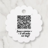 QR Code Review Gift Label (Voorkant)
