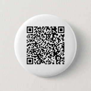 Qr-code RickRoll Gif Ronde Button 5,7 Cm