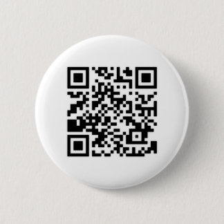 Qr-code RickRoll Gif Ronde Button 5,7 Cm