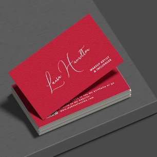 QR-code rode moderne schoonheidsinvloeder  Visitekaartje