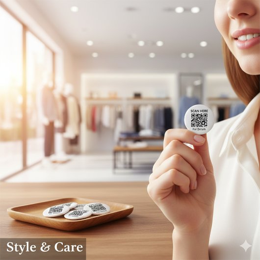 QR-code ronde Button voor elk doel