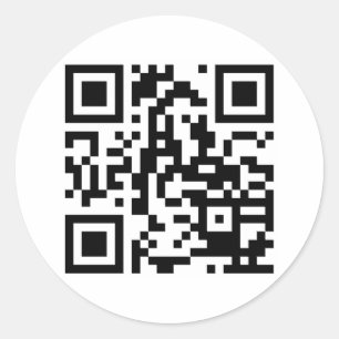 QR CODE® RONDE STICKER