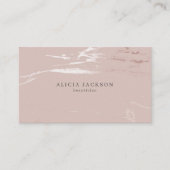 QR CODE roos goud zilveren elegant metalen scan me Visitekaartje (Voorkant)