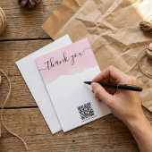 QR code rose aquarelle merci insérer carte