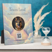 QR Code Rouw Playlist Rainbow Bridge Tributo Fotoplaat (Zijkant)