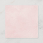 QR-code RSVP bevlekte zachte roze bruiloft Informatiekaartje (Achterkant)