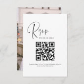 QR-code RSVP bruiloft Website legant (Voorkant / Achterkant)