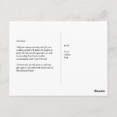 QR CODE RSVP Eucalyptus Leaves Greenery Wedding Po Briefkaart (Achterkant)