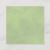 QR-code RSVP gekleurd sage groen en hartenbruiloft Informatiekaartje (Achterkant)