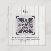 QR CODE RSVP Huwelijksdetails Accommodatie Cadeaus Informatiekaartje (Voorkant)