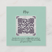 QR CODE RSVP Huwelijksdetails Accommodatie Cadeaus Informatiekaartje (Voorkant)