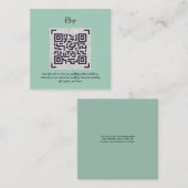 QR CODE RSVP Huwelijksdetails Accommodatie Cadeaus Informatiekaartje (Voorkant / Achterkant)