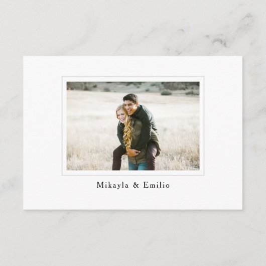 QR-code RSVP-Kaart voor bruiloft RSVP Informatiekaartje (Achterkant)