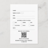 QR Code RSVP Keltische Dragon Fantasy Sprookje Informatiekaartje (Achterkant)