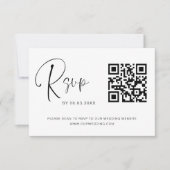 QR Code RSVP Mariage Site Web Photo Elegant (Devant)