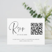 QR Code RSVP Mariage Site Web Photo Elegant (Debout devant)
