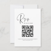 QR Code RSVP Site Mariage Élégant (Devant)