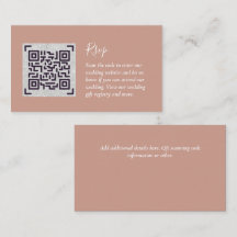QR CODE RSVP Trouwdetails Accommodatie Cadeaus