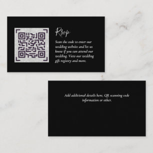 QR CODE RSVP Wedding Details Accommodatie Gifts Informatiekaartje