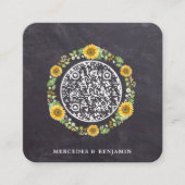 QR Code Russe simple Faire-part de mariage de tour (Devant)