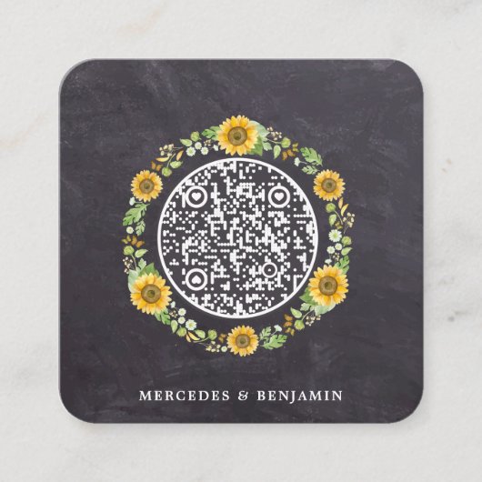 QR Code Russe simple Faire-part de mariage de tour (Devant)