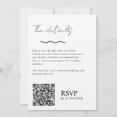 QR Code Rustic Kraft (bewerkbaar) Budget Bow Bruil Kaart (Achterkant)