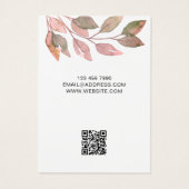 QR Code Rustieke Waterverf Ketting Display Kaart (Achterkant)