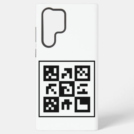 qr-code samsung galaxy hoesje (Achterkant)