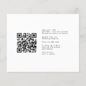 QR code Save the Date - Side Ways Budget Moderne Flyer (Achterkant)