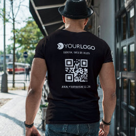 QR Code Scan Aangepaste en promotionele zakelijke  T-shirt