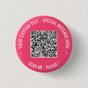 QR Code Scan Aangepaste tekst Button Uw kleuren
