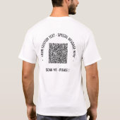 QR Code Scan en aangepaste tekst Uw Grappig T-shir T-shirt (Achterkant)
