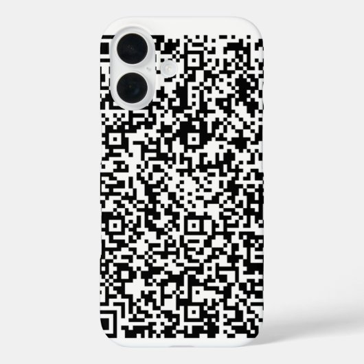QR Code Scan Info Aangepaste kleuren iPhone Case (Achterkant)