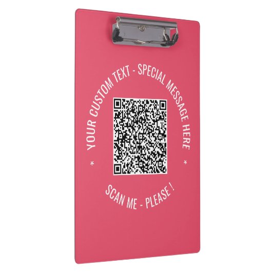 QR Code Scan Info Aangepaste tekst en klembord voo (Rechts)