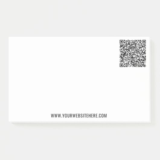 QR Code Scan Info Aangepaste tekst Sticky Notes (Voorkant)