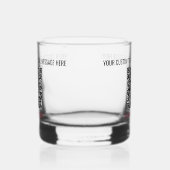 QR Code Scan Info Aangepaste tekst Uw gepersonalis Whisky Glas (Links)