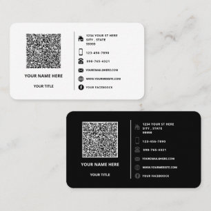 QR Code Scan Info Aangepaste tekst Visitekaartje
