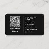 QR Code Scan Info Aangepaste tekst Visitekaartje (Achterkant)