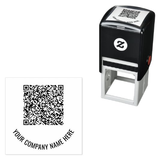 QR Code Scan Info Aangepaste tekst Zelfinkend stem Zelfinktende Stempel (In situ)