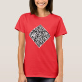 QR Code Scan Info Custom Uw Eigen Ontwerp T-shirt (Voorkant)