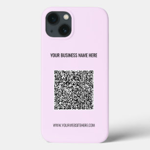 QR Code Scan Info en aangepaste tekst Uw kleuren iPhone 13 Hoesje