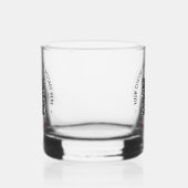 QR Code Scan Info en Aangepaste Tekst Whisky Glas (Links)