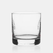 QR Code Scan Info en Aangepaste Tekst Whisky Glas (Rechts)
